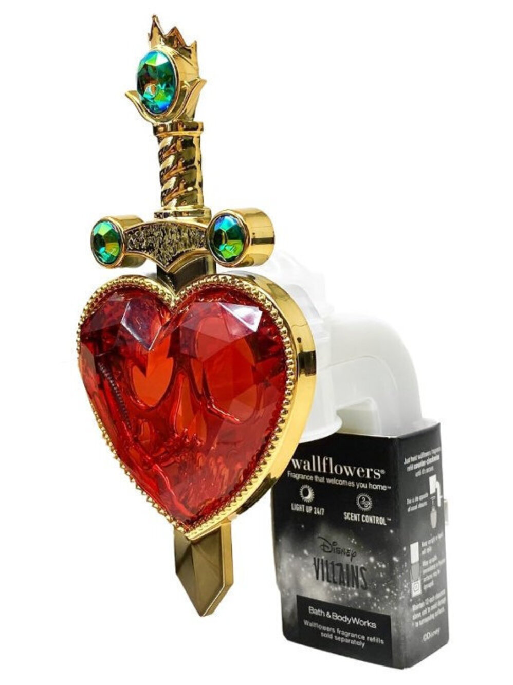 Bath & Body Works Disney Villains Evil Queen Pierced Heart Wallflowers Plug